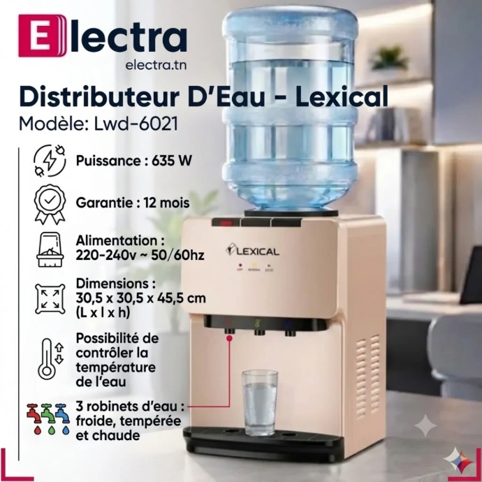 Distributeur d'Eau Lexical 635W LWD-6021-8