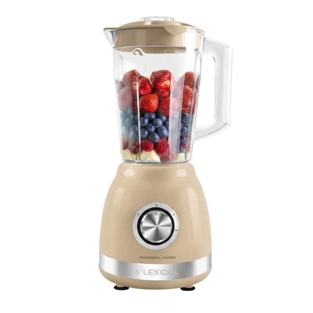 Blender avec Grinder 2en1 Lexical 500W 1,6L Beige.webp