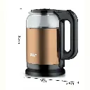 Bouilloire Electrique En Verre RAF 2L -1500 W Marron.webp