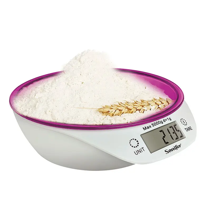 Balance de Cuisine Electronique Sonifer avec Bol Violet.webp