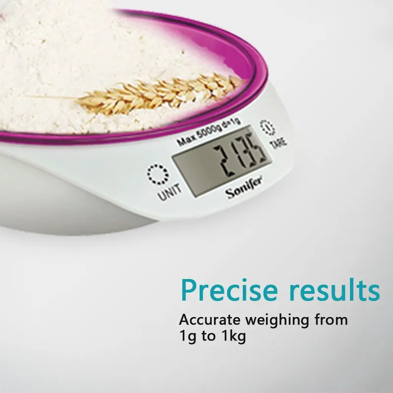 Balance de Cuisine Electronique Sonifer avec Bol Violet (1).webp