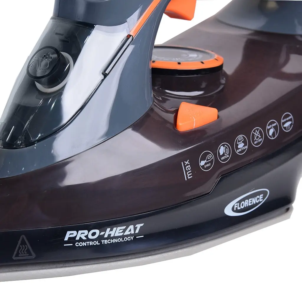 Fer a Repasser Florence 2400W Noir Orangé (1).webp