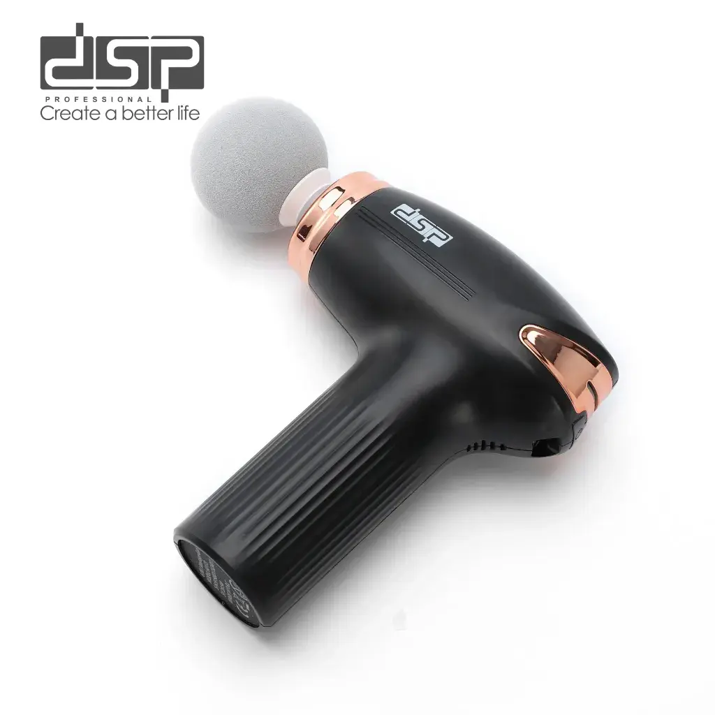 [80173N] Pistolet de Massage DSP Professionnel 7-EN1 - 6 Vitesses Noir (1).webp