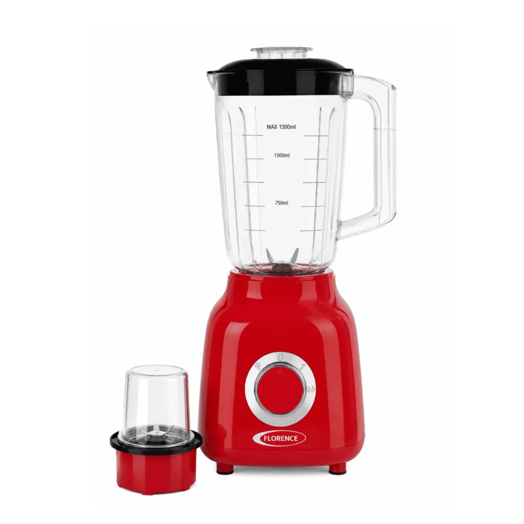 Blender Avec Moulin A Epices 1,5L -Florence - 1000W- Rouge2.webp