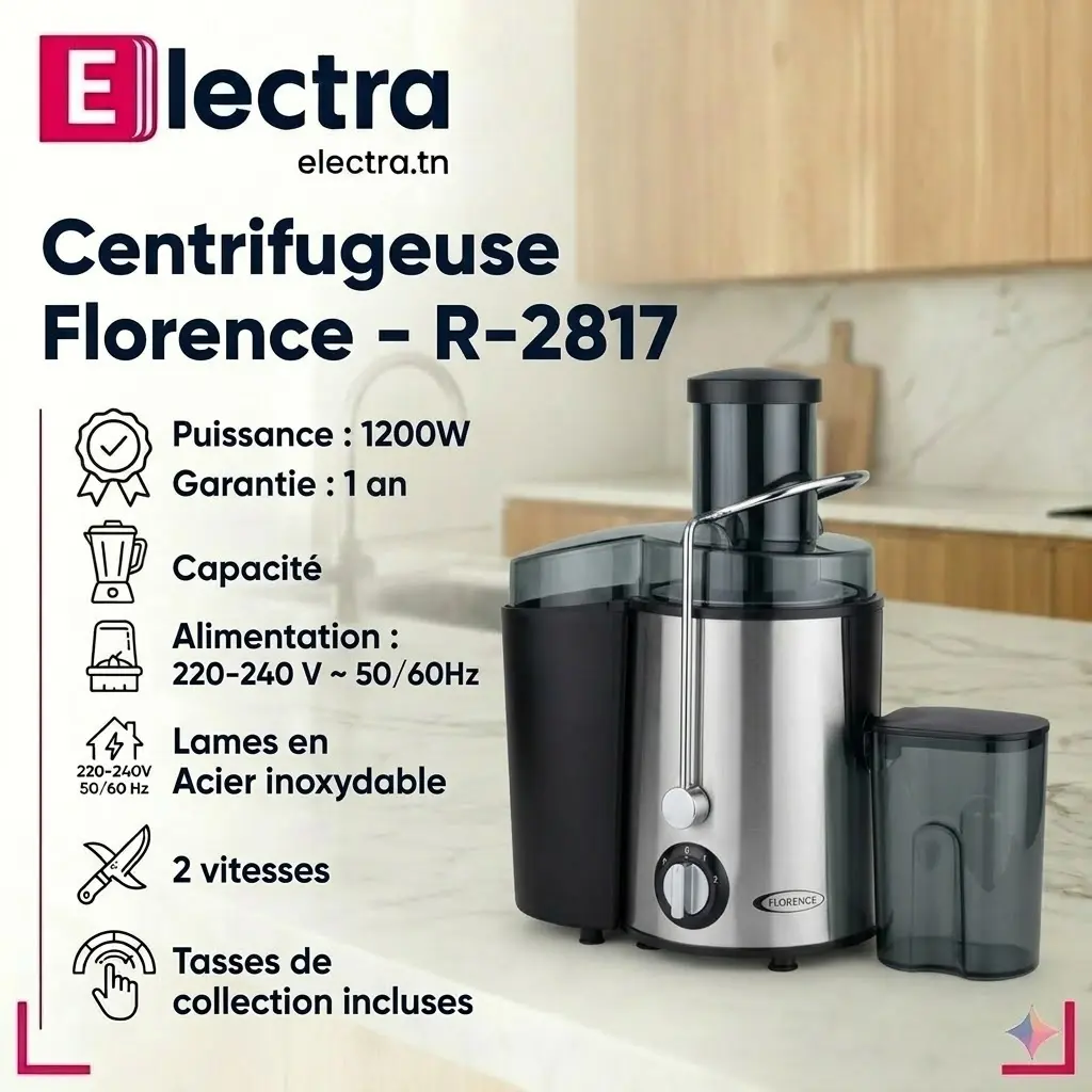 Centrifugeuse Florence 1200W - Noir3.webp