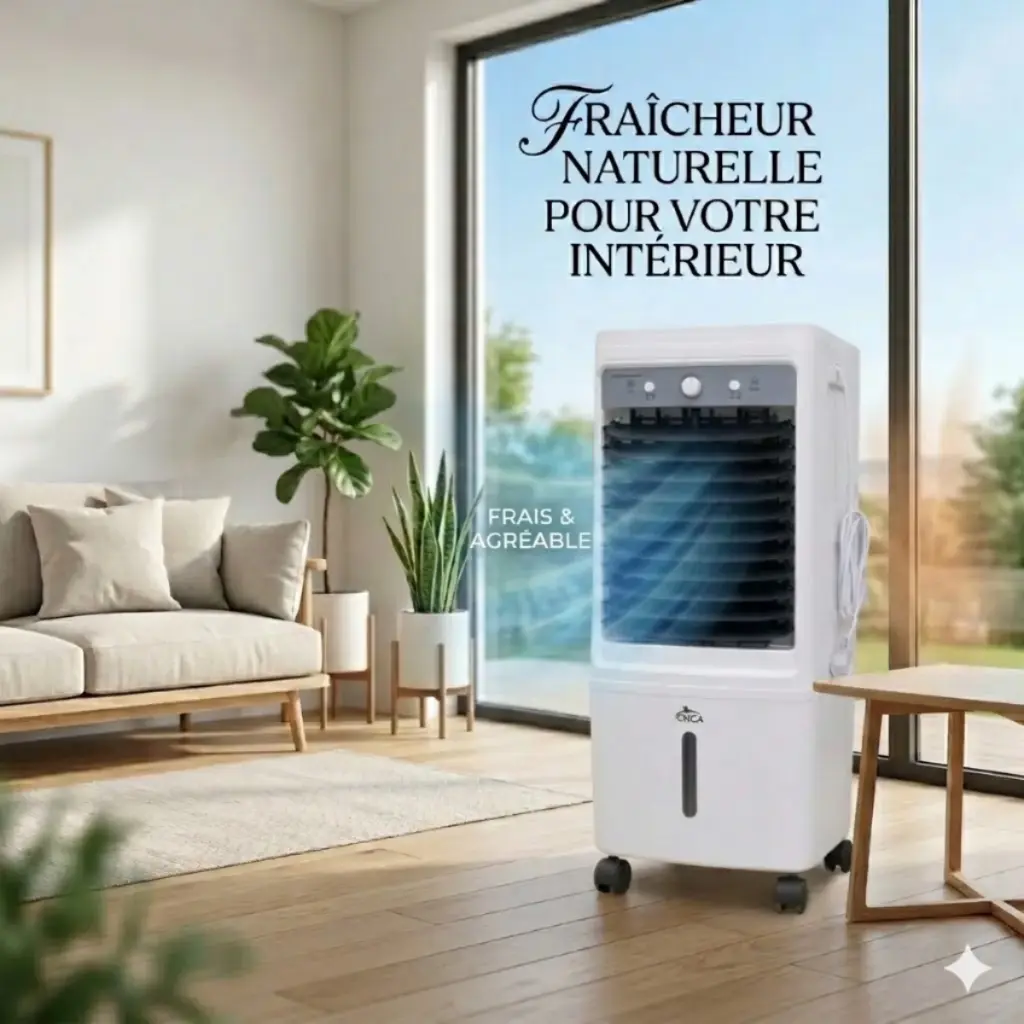 Rafraîchisseur d’Air Mobile ORCA - 25L -80W- Noir (2).webp