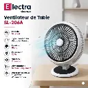 Ventilateur de Table SL-206A 25W Blanc electra.webp
