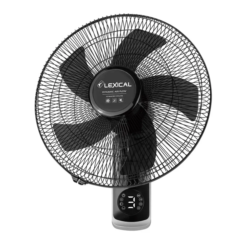 Packs de 2 Ventilateurs Mural 18 Lexical 75W Noir Avec Telecommande (2) (1).webp