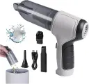 Mini Aspirateur Portable Sans Fil Multifonction Voiture/Maison Gris