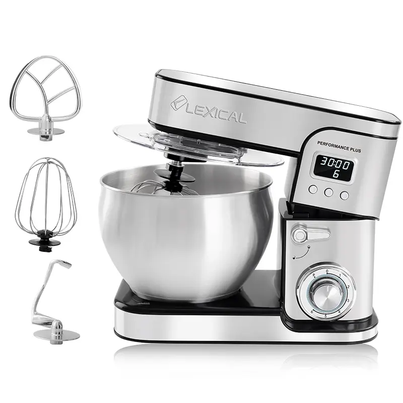 Robot Pétrin Lexical Avec afficheur 7L 1300W Argent