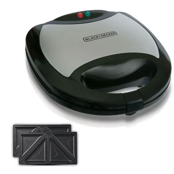 [TS2000-B5] Black & Decker Appareil Croque Monsieur 750W – Noir