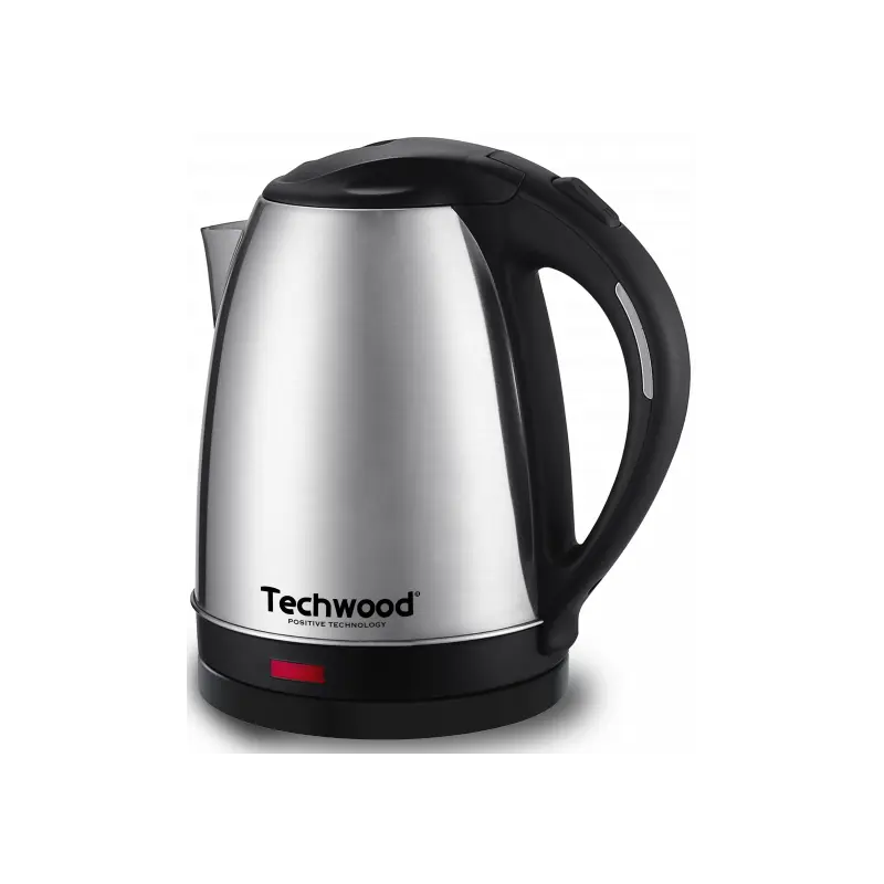 Bouilloire Techwood Inox 1,8L Socle 360°, Arrêt Automatique & Sécurité Anti-Ébullition – TBI-1827