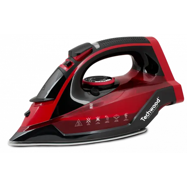[TWFE60140] Fer à Vapeur Sans Fil Techwood Semelle Céramique, Vapeur Réglable & Auto-Nettoyant – TFS-246