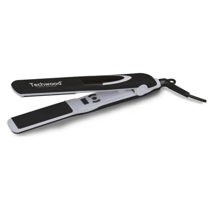 Lisseur Céramique Techwood 100-200°C, Affichage Digital & Rotation Cordon 360° – TFL-230D