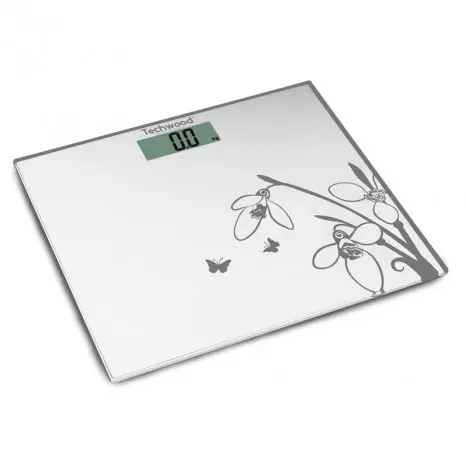 Pèse-Personne Digital Techwood Verre 150kg, Démarrage au Toucher & Graduation 100g – TPP-811