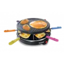 Raclette Techwood 6 Poêlons, Grill Démontable & Témoin Lumineux – TRA-64