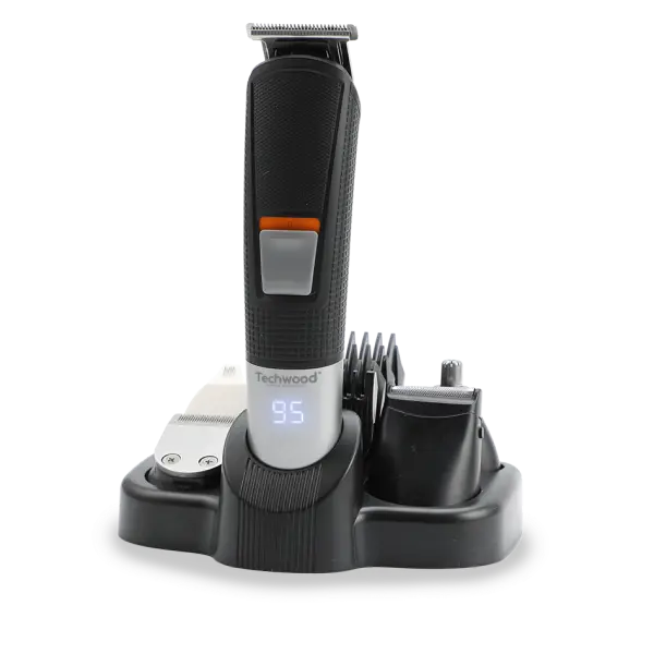 Tondeuse Multifonction Techwood Rechargeable USB-C, Affichage LED & 6 Têtes – TTN-700