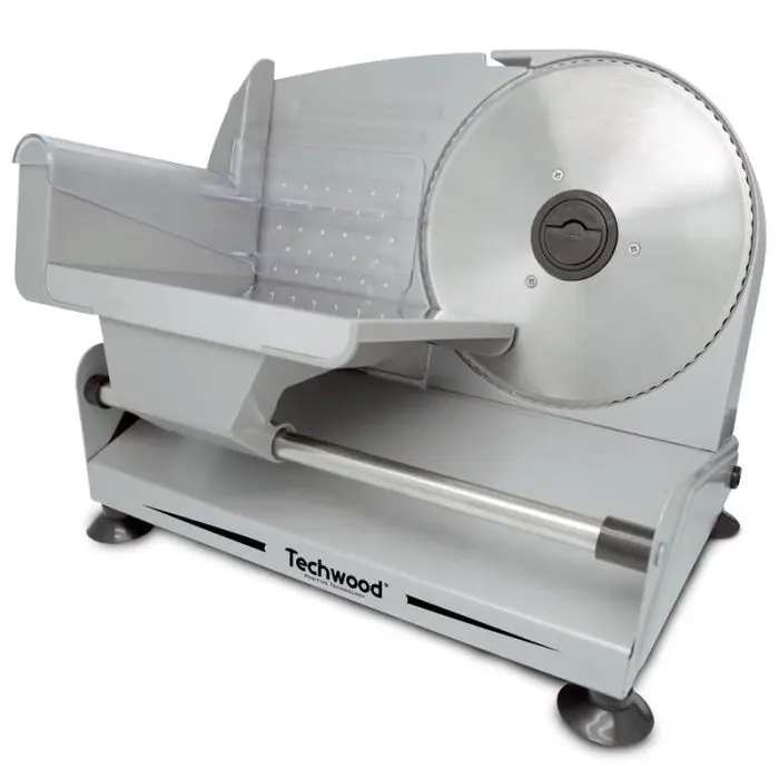 Trancheuse Électrique Techwood Lame Inox Ø190mm, Réglage 0-15cm & Pieds Antidérapants – TTR-890