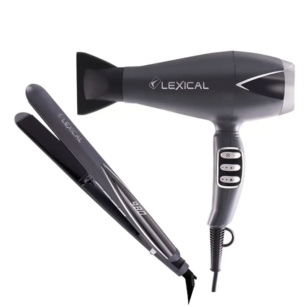 [LGW-5820] Coffret Sèche-cheveux & Lisseur Lexical 2000W 55W