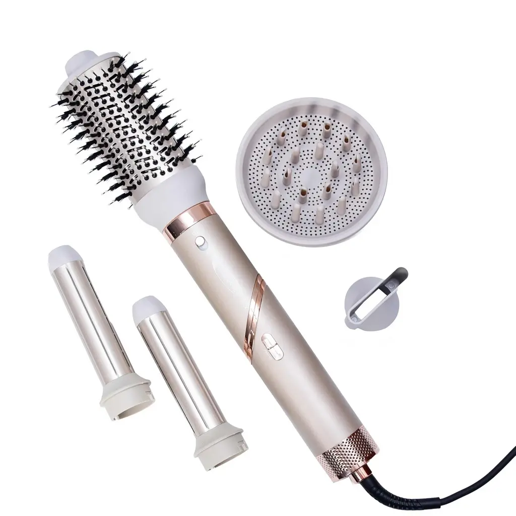 Coffret Brosse Soufflante 5 En 1 Florence 1000W - 38000RPM Beige