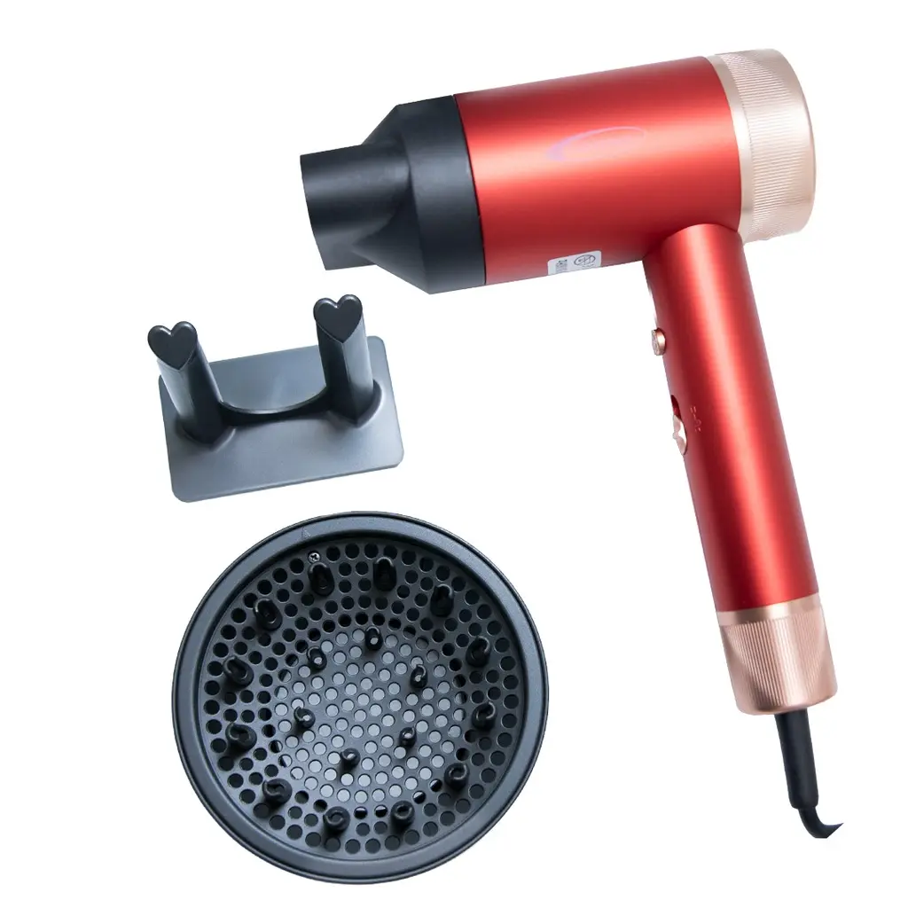 [HK448R] Séche Cheveux Florence 1000W Rouge