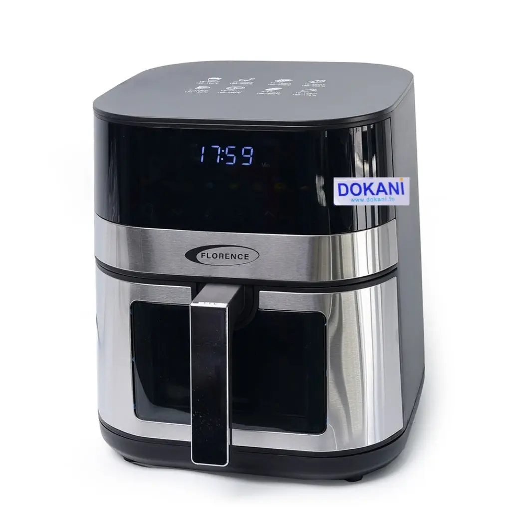 [CY-5004-EY] Air Fryer Avec Afficheur Diligitale Florence 5L 1400W Argent