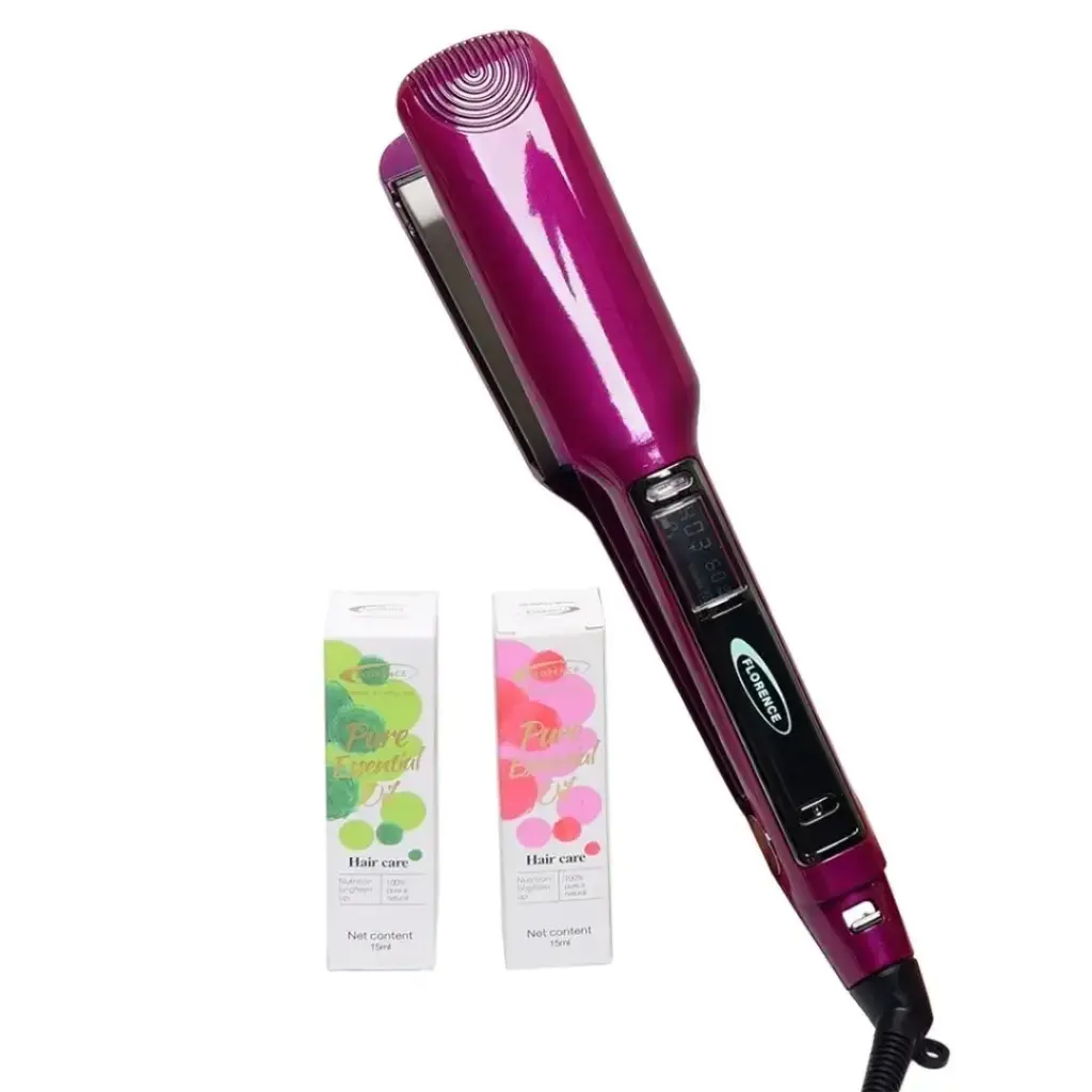 Plaque Cheuveux Avec Afficheur Florence 150W 360° Violet