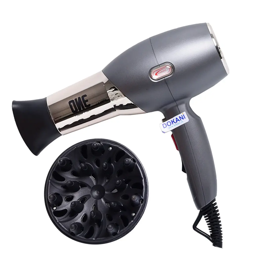 [HK447-3] Séche Cheveux One Florence 18000RPM 2000W Gris