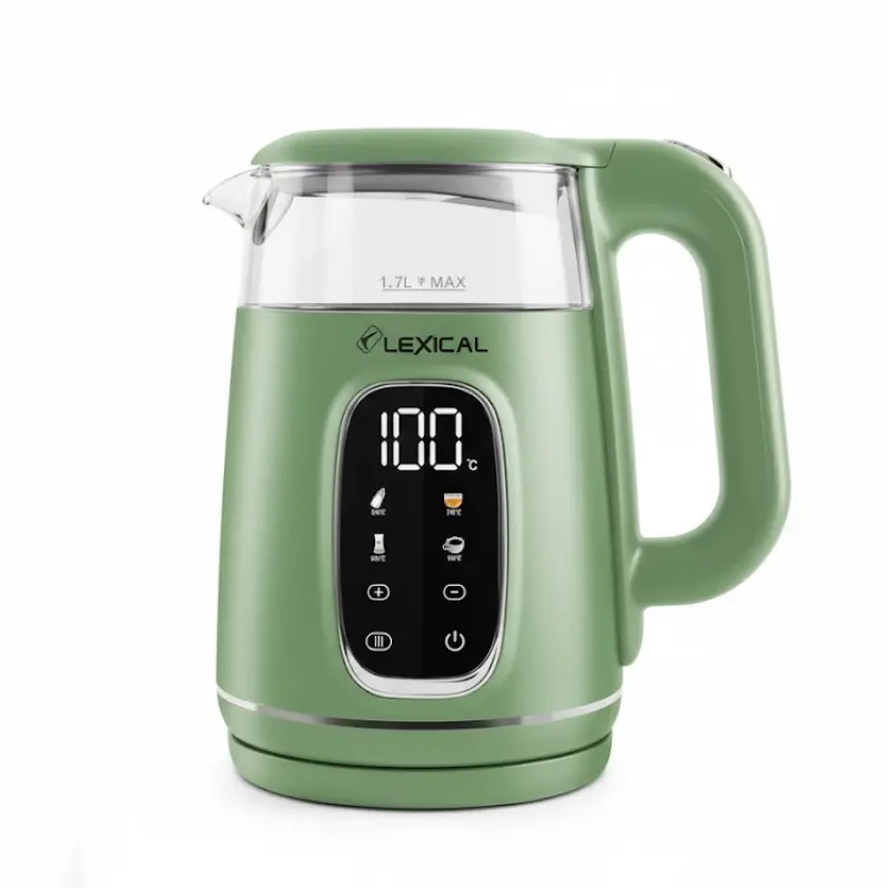 [LEK-1462-7] Bouilloire Electrique Lexical Avec Afficheur Température 2200W Vert 1,7L