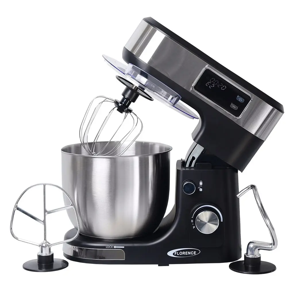 [6466AE-N] Robot Pétrin Florence Avec Afficheur 5L 1300W Noir