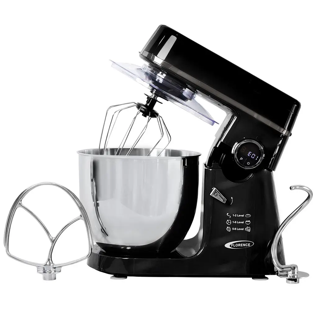 Robot Pétrin Florence Avec Bouton Afficheur 12L 2000W Noir