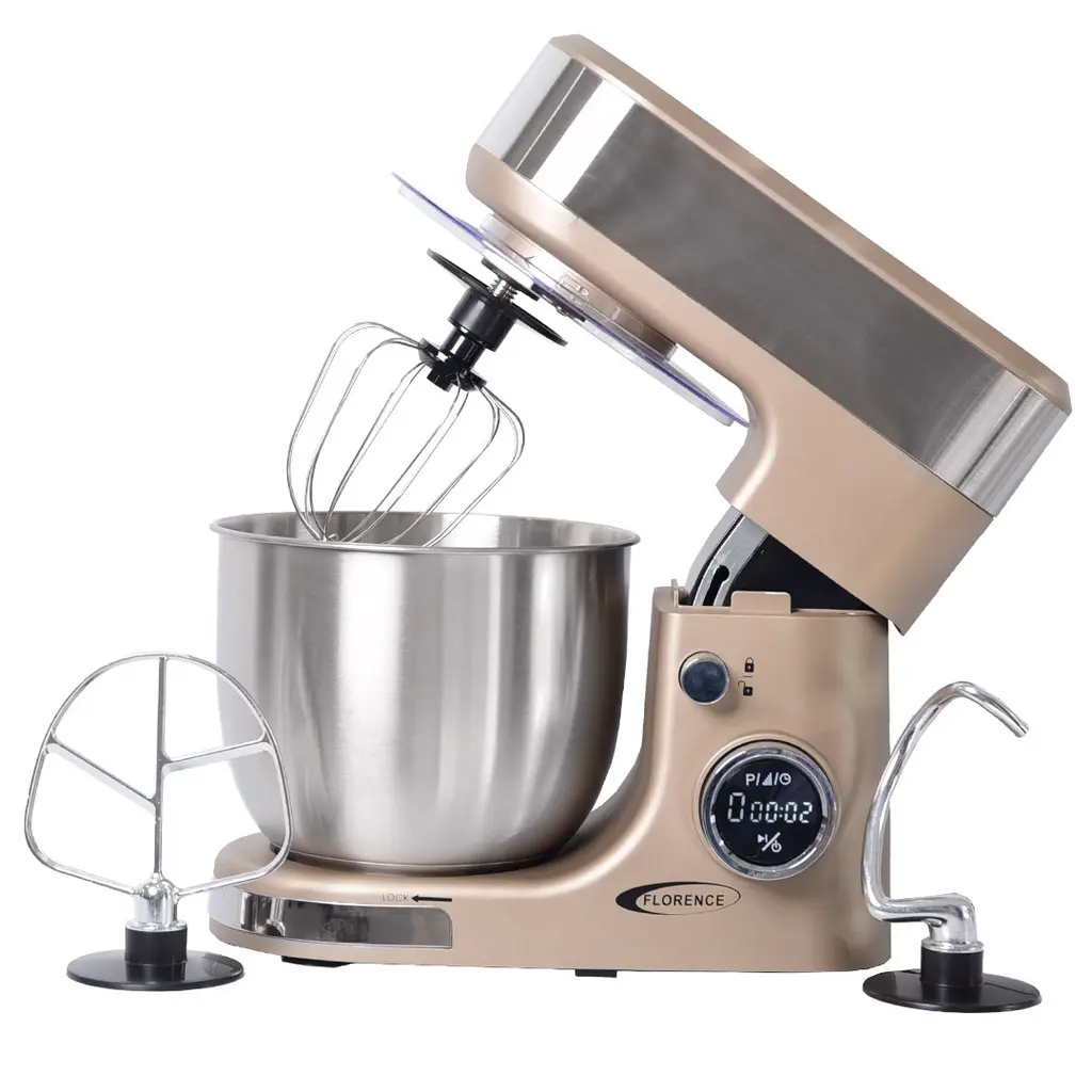 [6461AE-BG] Robot Pétrin Florence Avec Bouton Afficheur 5L 1300W Beige