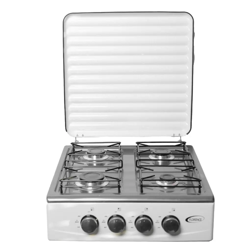 [FH-6024B] Réchaud À Gaz 4 Feux Florence Blanc