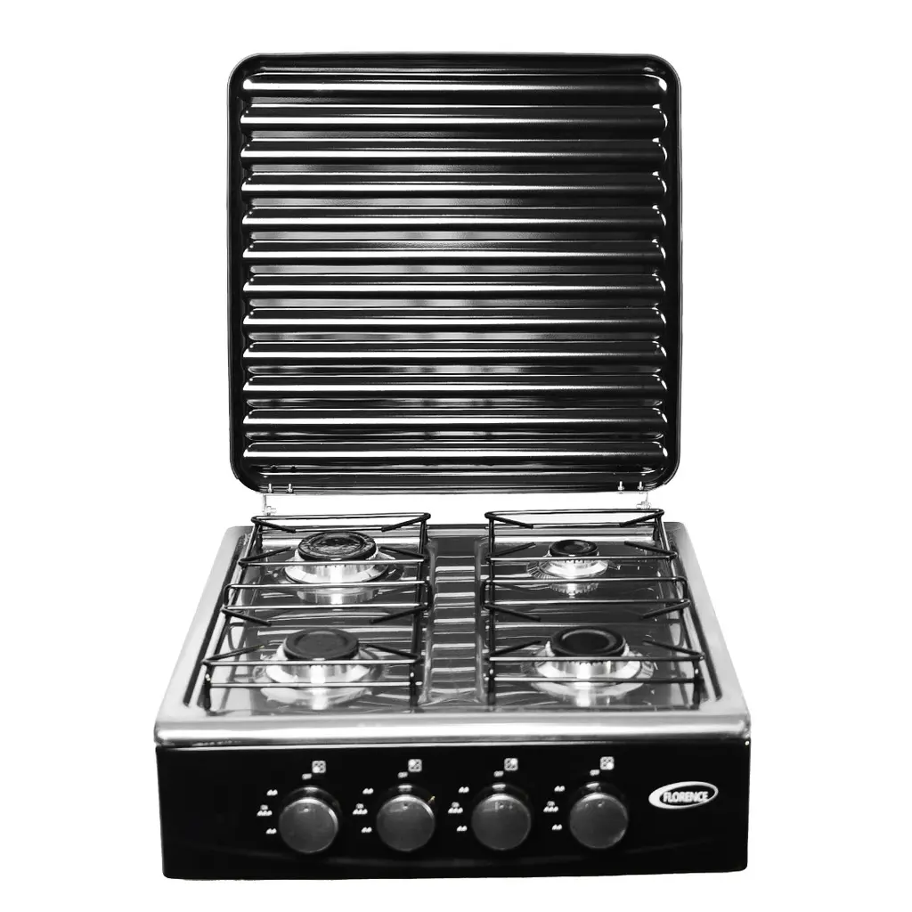 [FH-6024N] Réchaud À Gaz 4 Feux Florence Noir