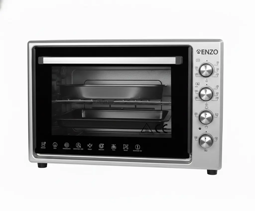 Four Électrique Avec Turbo Fan Enzo 70L Gris