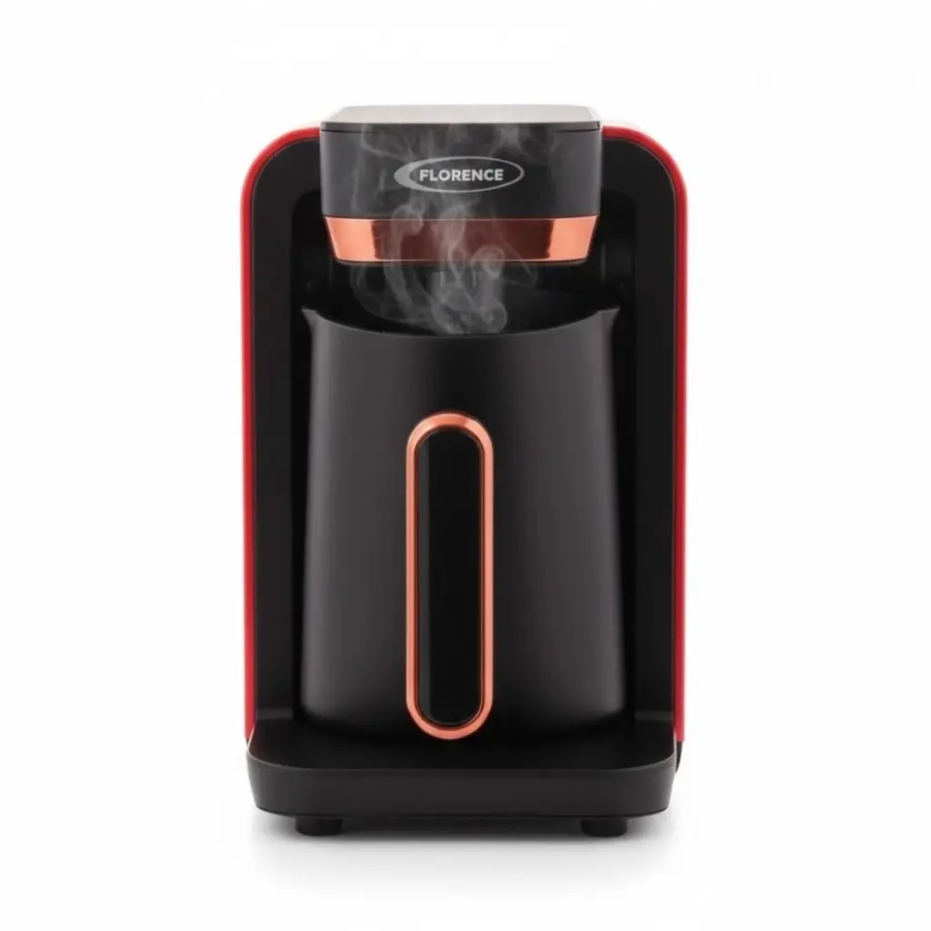 Machine À Café Turc Électrique Florence 500W Rouge