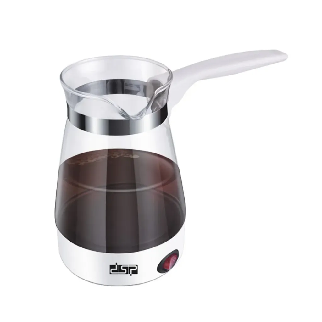 Machine à Café Turc En Verre Electrique DSP 500ml 600W Blanc