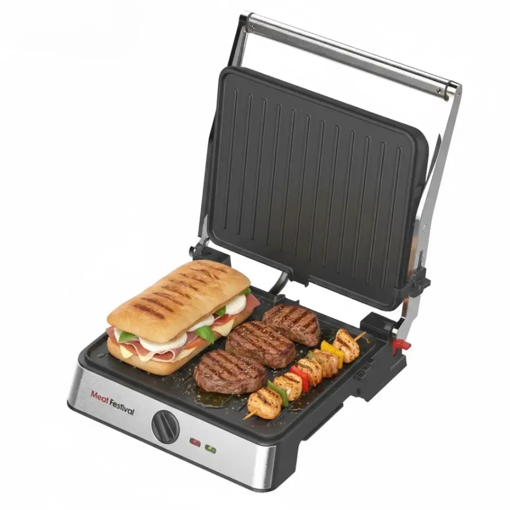Appareil de Cuisson 2en1 Panini et Grill DSP Extra Large 2000W