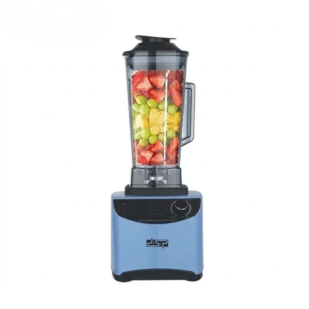 Blender En Plastique 15 Vitesses DSP – 2L – 1800W-Bleu