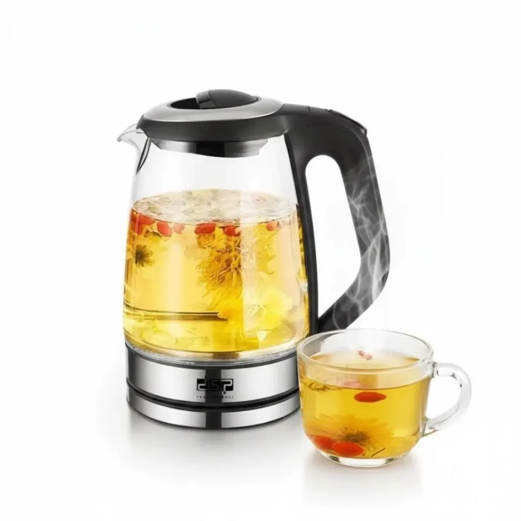 [KK1273] Bouilloire Électrique En Verre DSP 2L – 2200W