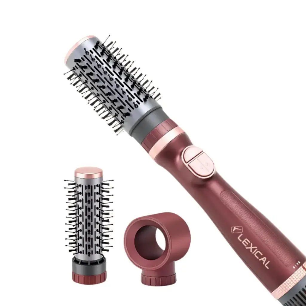 Coffret Brosse Rotatif 3en1Lexical - 1000 W -- Rouge