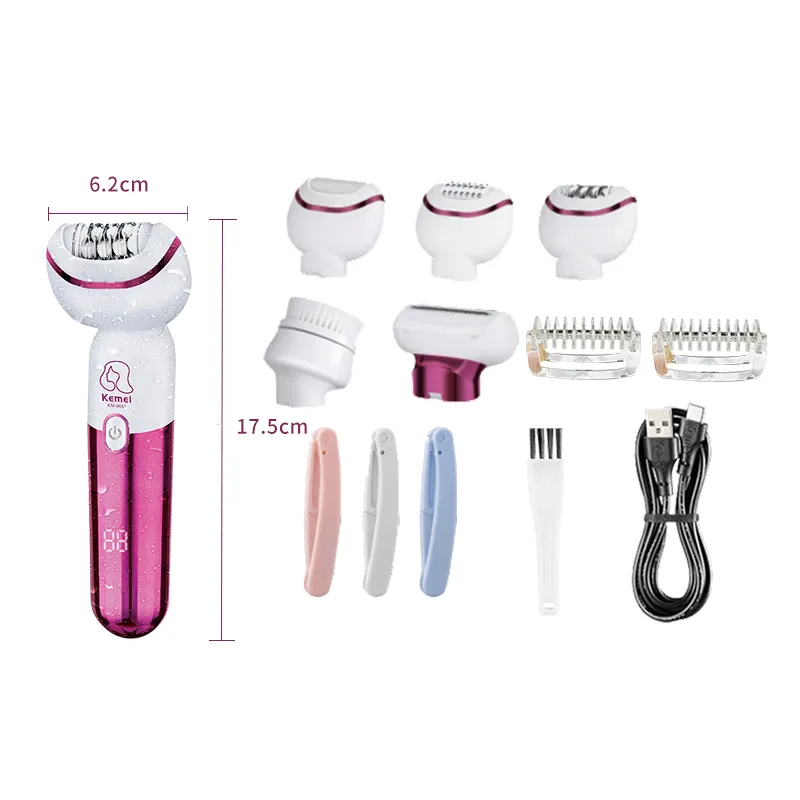 Épilateur Électrique Multifonction 6-en-1 – Kemei