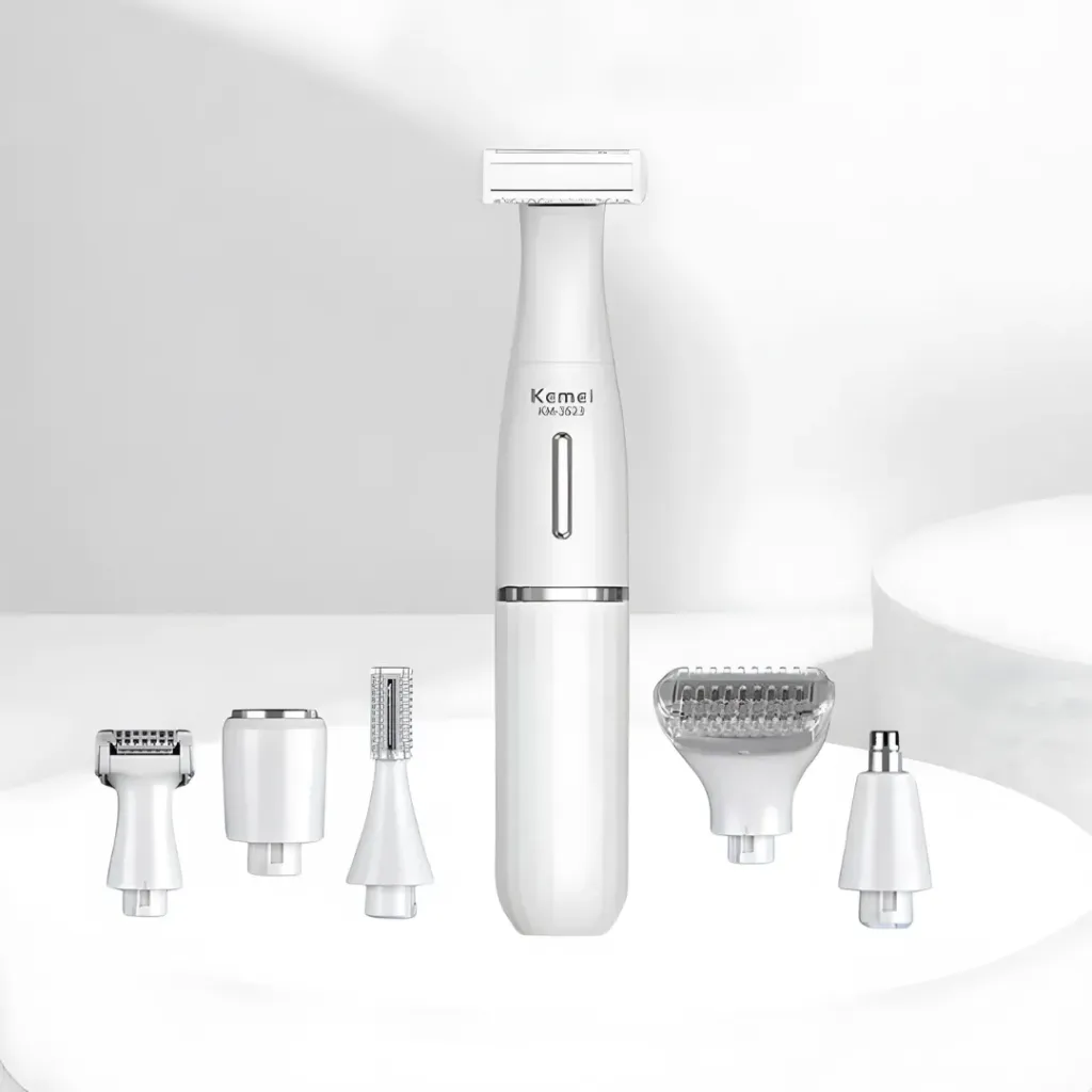 [WHM52-2] Épilateur Électrique Multifonction 6-en-1 – Kemei