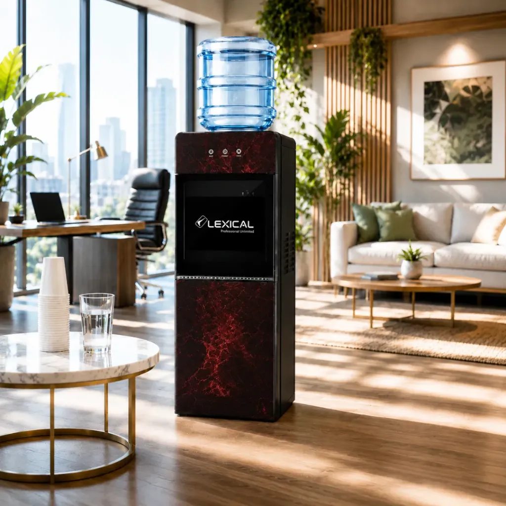 Distributeur d'Eau Lexical Avec Réfrigérateur  - 670W - Marbre Rouge