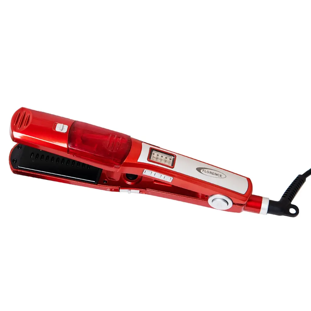 Lisseur Cheveux Florence À Vapeur Céramique (Rouge)