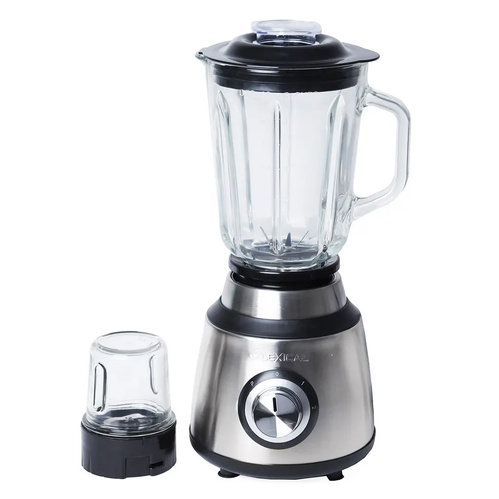 [D-LBL-1540] Blender Avec Grinder 2en1 Lexical 600W Bol en verre 1500ml Silver