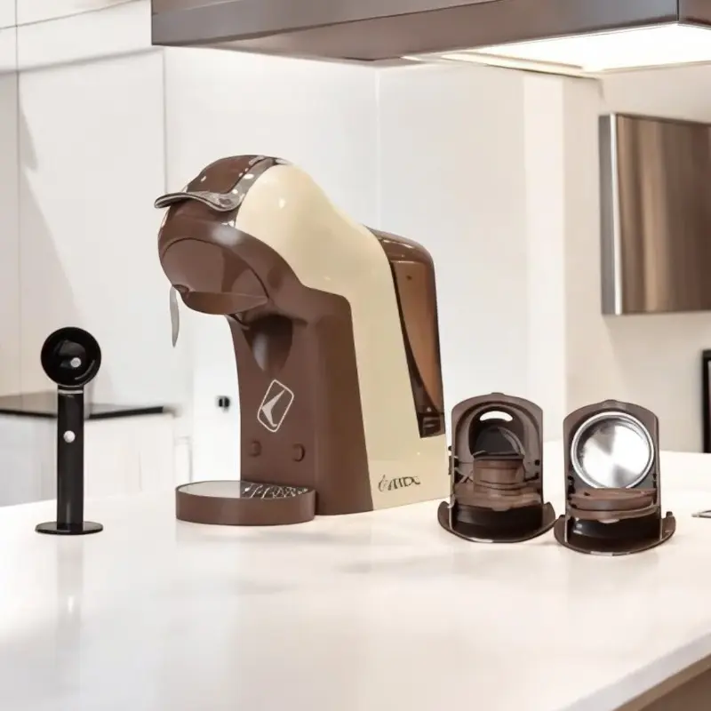 [D-LEM-0612M] Machine a Café avec Capsule 3en1 Lexical 1400W  - Marron