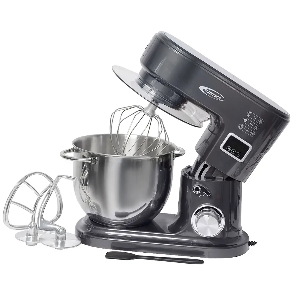 Robot Pétrin Florence 6,5L - 2000W - Gris