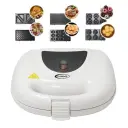 Appareil De Cuisson 6en1 Florence 1500W Zouza , Panini , Gauffre , Donut , Maamoul,Croque-Monsieur - Blanc
