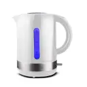 Bouilloire Techwood Blanc 1,7L Sans Fil, Socle 360°, Inox, Arrêt Automatique & Protection Thermique – TB-1771